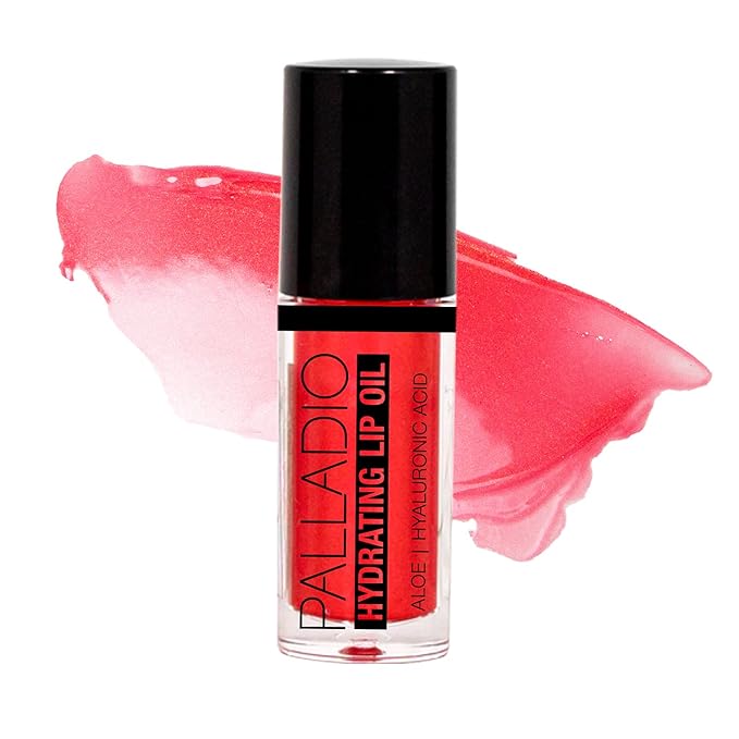 Palladio Hydrating Lip Oil Infused with Hyaluronic Acid, Hydrating