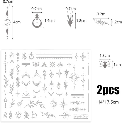 2sheets semi permanent tattoo temporary