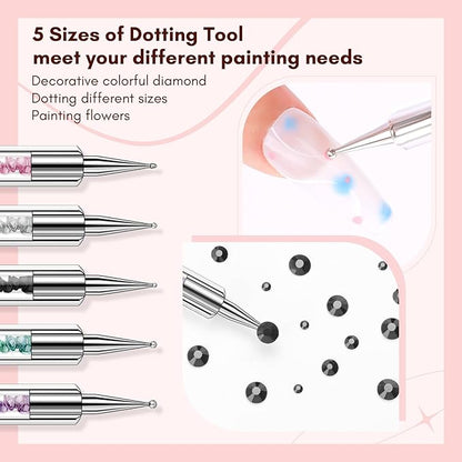 Makartt double-ended nail art brushes