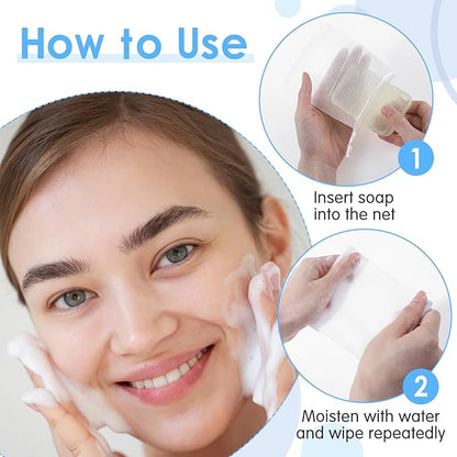 30Pcs Soap Exfoliating Mesh Soap Pouch