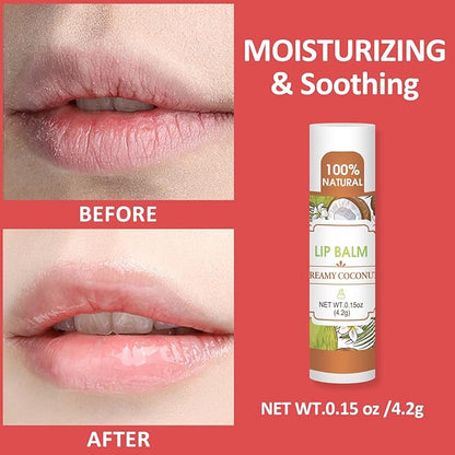 64 Pack Lip Balm, Natural Lip