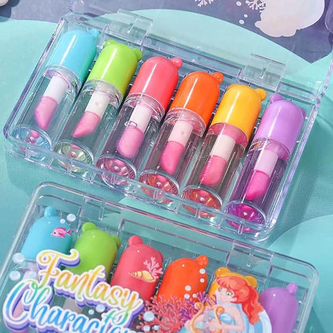 Color Change Plumping Lip Oil Set, Infuse Flowers Clear Lip Gloss for Lip Care, Natural Plant Hydrating Lip Glow Oil Toot Lip Oil, Nourishing, Non-sticky