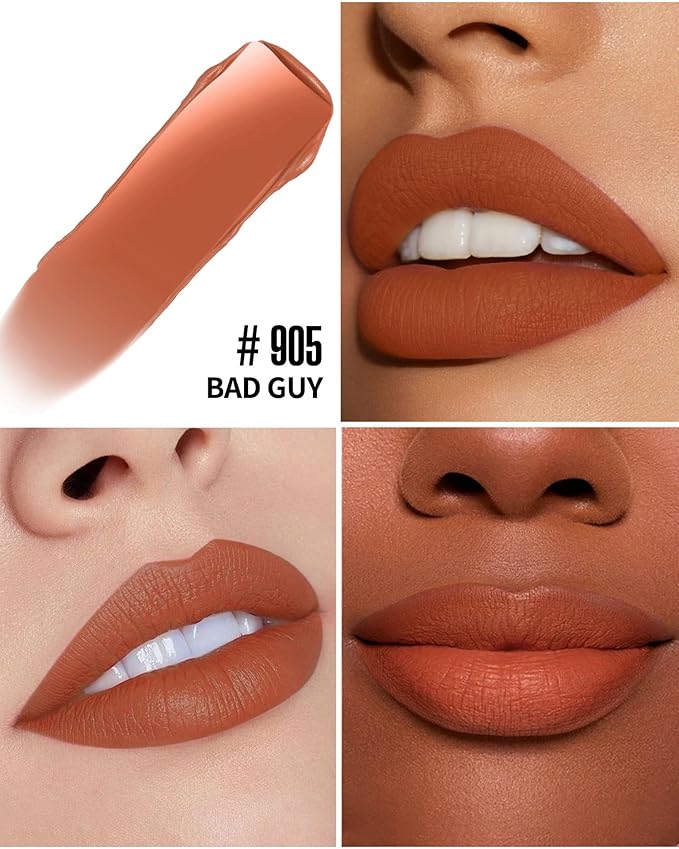 Brown Lipstick Matte, Nude Liquid Lipstick Long Lasting Long