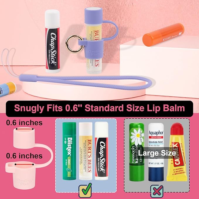 Desing Wish Silicone Lip Balm Holder Purple