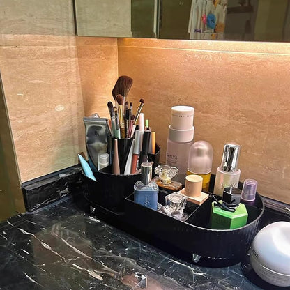 Rotating makeup organizer,large capacity cosmetic