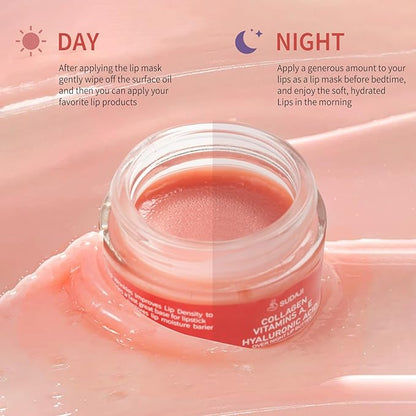 Lip Mask, Collagen Hydrating Lip Balm,