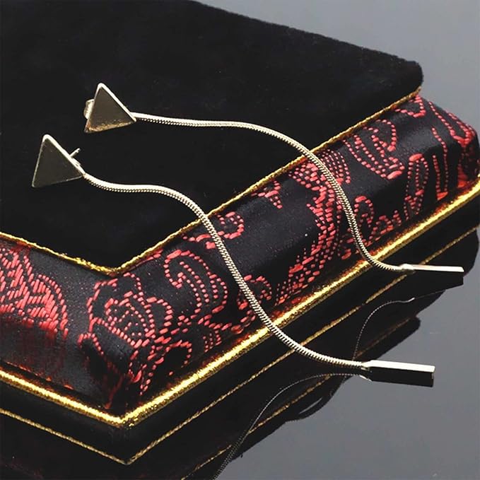 Vintage Bar Drop Earrings Triangle Stud