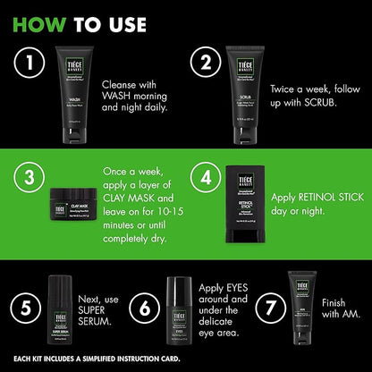 Tiege Hanley Mens Skin Care Set, Rejuvenation Skin Tiege