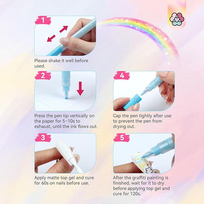 Saviland 12 colors nail art