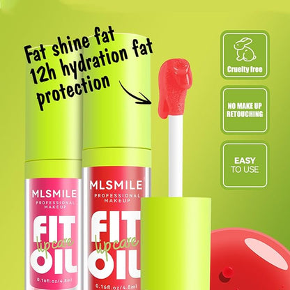 4 Colors Fat Oil Lip Gloss, Lip Oil Gloss,