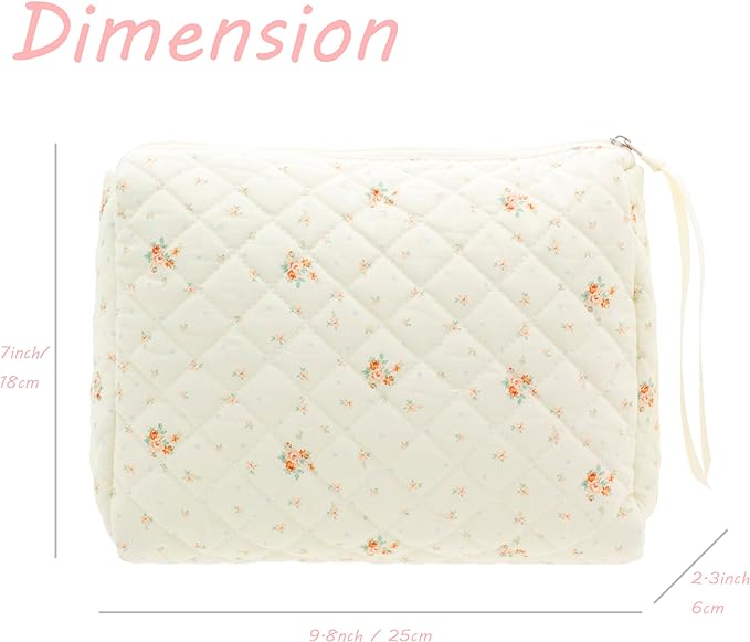Pazimiik cotton makeup bag for
