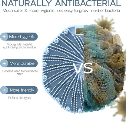 Silicone body scrubber, exfoliating body