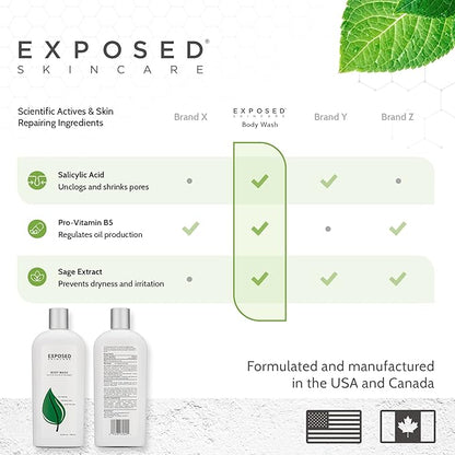 Exposed Skin Care Body Wash - Exfoliating