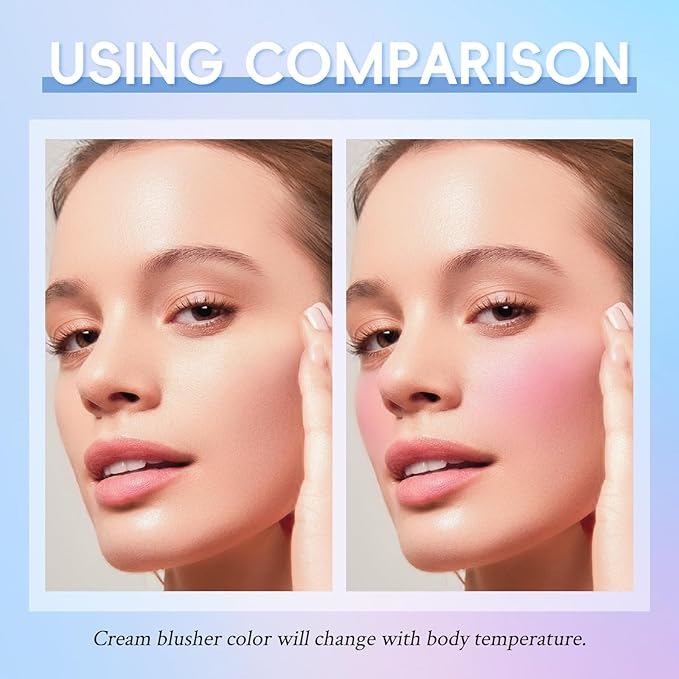 Color Changing Blusher, Black to Pink Blush for