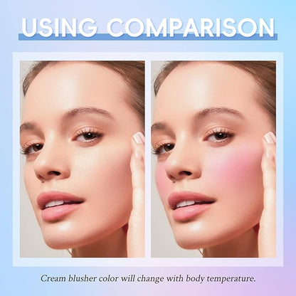 Color Changing Blusher, Black to Pink Blush for