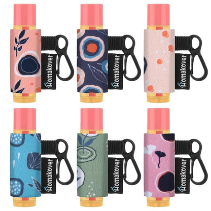 6 Pack Compact Clip-On Chapstick Holder Whale)
