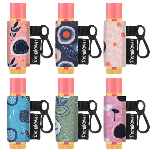 6 Pack Compact Clip-On Chapstick Holder Whale)