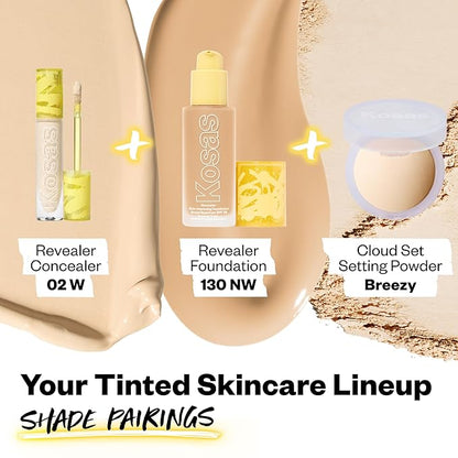 Kosas Revealer Concealer - Medium Coverage Makeup with 02 W)