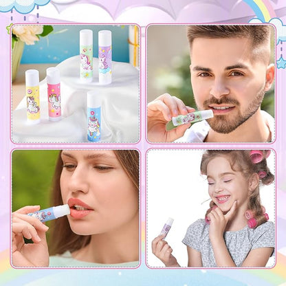 100 Pcs Unicorn Party Favors Lip Supplies