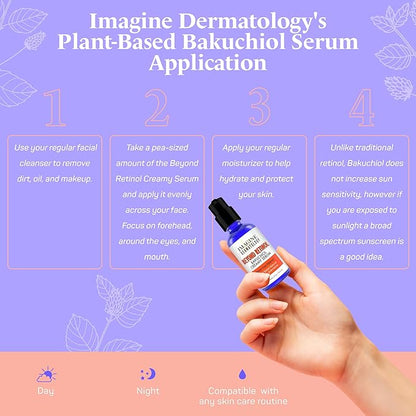 Beyond Retinol Bakuchiol Creamy Serum - G3L Delivery System for Anti-Aging & Anti Wrinkle - Bakuchiol Moisturizer, Bakuchiol Serum, Bakuchiol Retinol Alternative - Bakuchiol Oil, 2 fl oz/59.4 ml