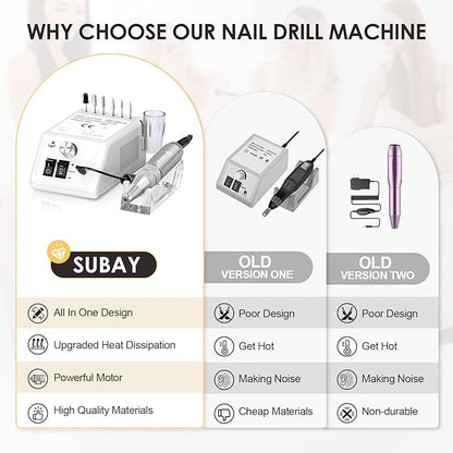 Subay 30,000rpm efile nail drill