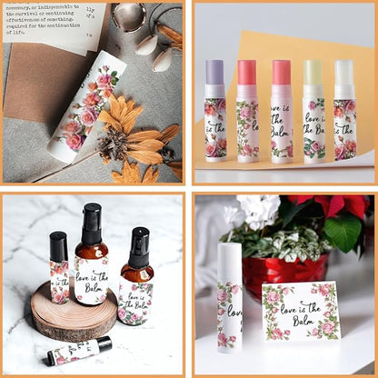 OLYCRAFT 100Pcs 4 Styles Pink Rose Wrapping