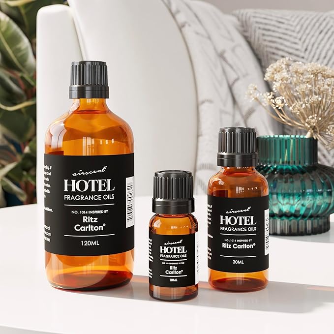 AirScent Hotel Diffuser Oil Inspired by The Ritz Carlton Signature Scent - Premium Fragrance Oil No. 1014 for Ultrasonic and Waterless Diffusers and Crafting - 30 mL, 1 fl oz Glass Dropper Bottle