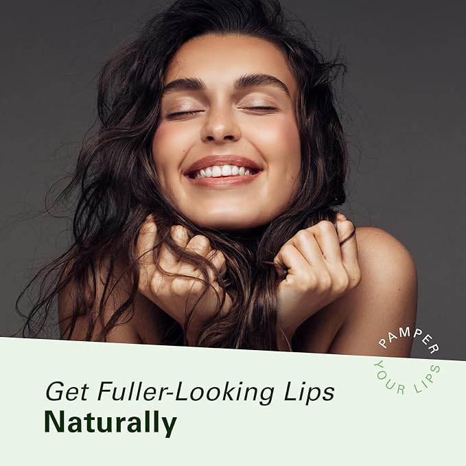 Collagen Lip Plumper Clinically Proven Natural Lip Enhancer for Fuller Softer Lips Increased Elasticity Reduce Fine Lines Hydrating Plump Gloss Lipstick Primer by M3 Naturals