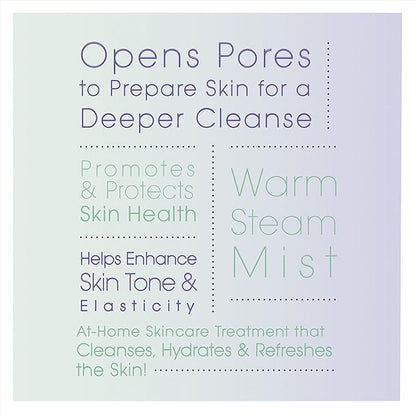 True Glow by Conair Facial Steamer - Face Steamer for Facial Deep Cleaning - Home Facial Spa