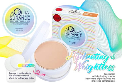 J.CAT BEAUTY Aquasurance Compact Foundation - Ivory