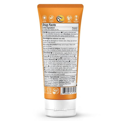 Badger Kids Sunscreen Cream SPF 40, Organic Mineral Sunscreen Kids Face & Body with Zinc Oxide, Reef Friendly, Broad Spectrum, Water Resistant, 2.9 fl oz