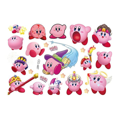 45pcs Temporary Kirby Tattoos for Girls and Kids, Reward Gifts.