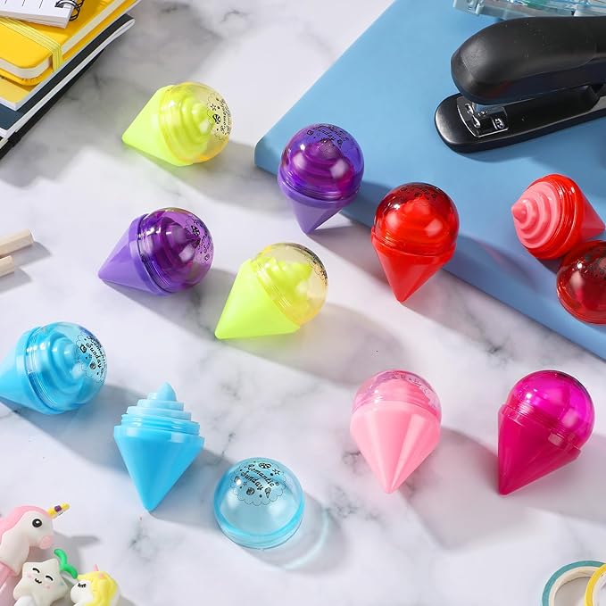 48 Pcs Ice Cream Party Decorations Balms