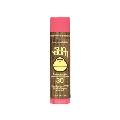 Sun Bum SPF 30 Sunscreen Lip Balm | Vegan and Cruelty Free Broad Spectrum UVA/UVB Lip Care with Aloe and Vitamin E for Moisturized Lips | Pomegranate Flavor |.15 oz