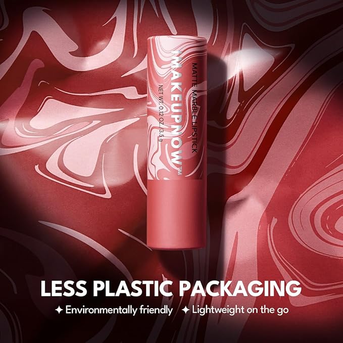 2PCS Marbled Matte Lip Stick Makeup Coverage,