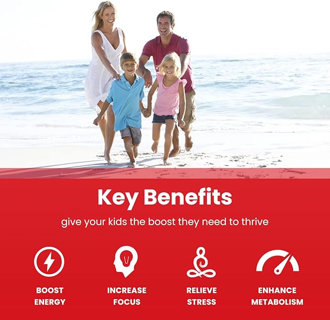 NutraChamps Vitamin B Complex for Kids, B1, B2, B3, B6, B7, B9 & Methyl B12, Kids B Complex Liquid Drops Supplement, Energy, Focus, Metabolism, Natural Berry, 120 Servings, 4 Month Supply