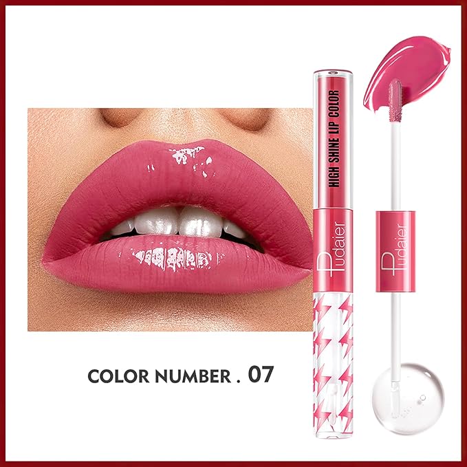 MIELIKKI Liquid Lipstick with Clear Lip Gloss, Dual Gloss,