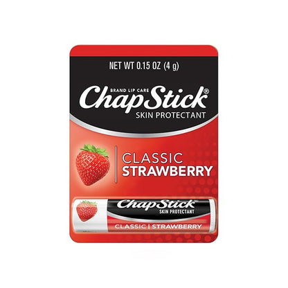ChapStick Classic Strawberry Lip Balm Tube,