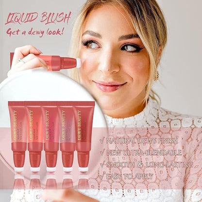 3 Color Liquid Blush,Soft Cream Lightweight Beauty Blush.(101#