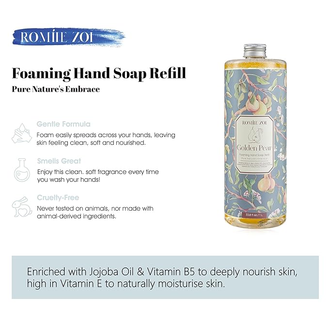Foaming Hand Soap Refill, Golden Pear,