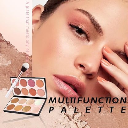 16 Colors Blush Contour Highlighter Makeup Palette with Blushes Set