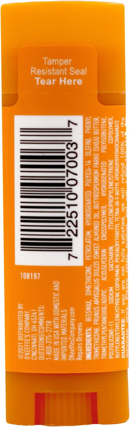 O'Keeffe's Unscented Lip Repair Lip Balm