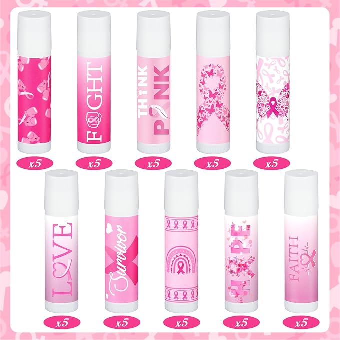 50 Pack Breast Cancer Awareness Favors