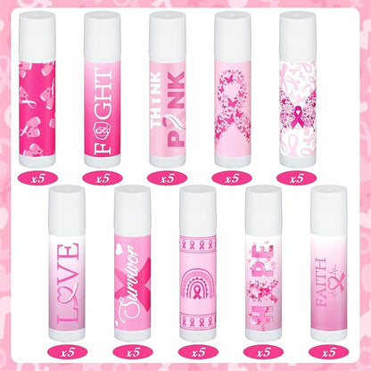 50 Pack Breast Cancer Awareness Favors