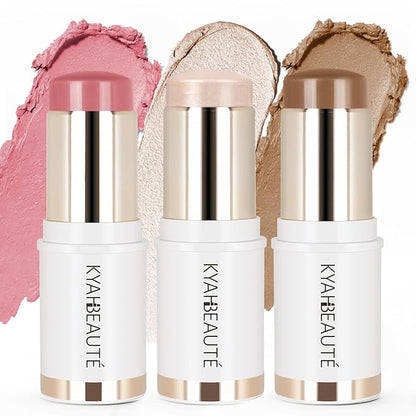 Trio Contour Sticks Set, Highlighter Stick & Bronzer of /1.6fl.oz 45g