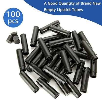 100 Pack Lip Balm Tubes, 5ml Plastic