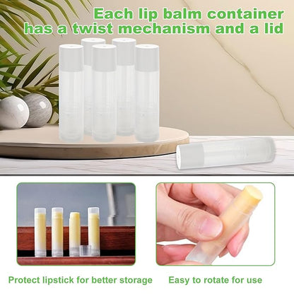 Lip Balm Tubes with Filling Tray