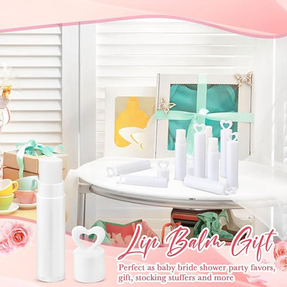 100 Pcs Lip Balm Bulk Heart Gift