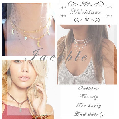 Punk Layered Butterfly Choker Necklace Rhinestone