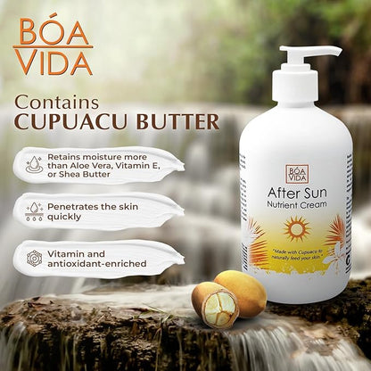 BoaVida After Sun Lotion Nutrient Cream and Tan Enhancer, 16 Ounce
